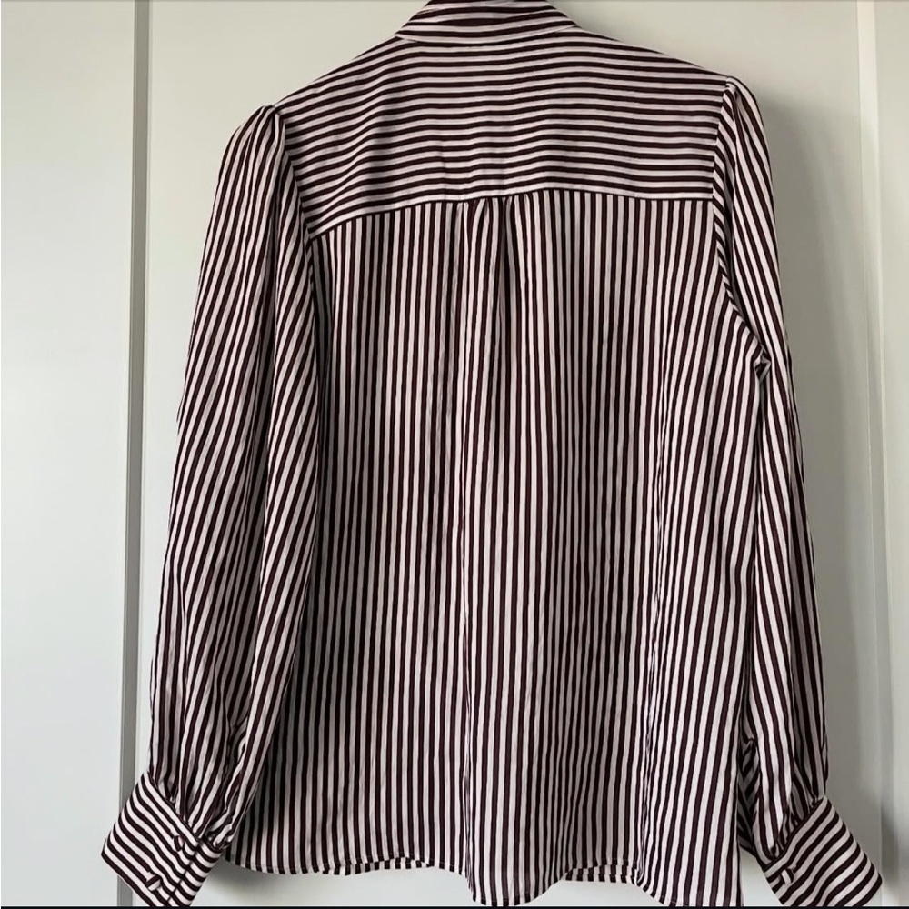 Maeve striped tie neck top size Small - Picture 12 of 12
